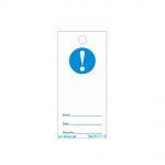 Blue Exclamation Lockout Tagout Tags